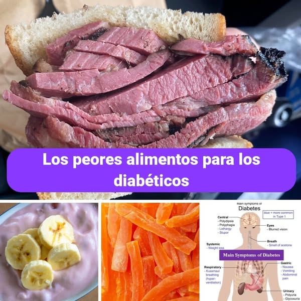 Los 40 alimentos que los diabéticos deben evitar